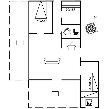 Casa de Férias Ilse - 300m From The Sea In Lolland- Falster And Mon By Interhome Gedser